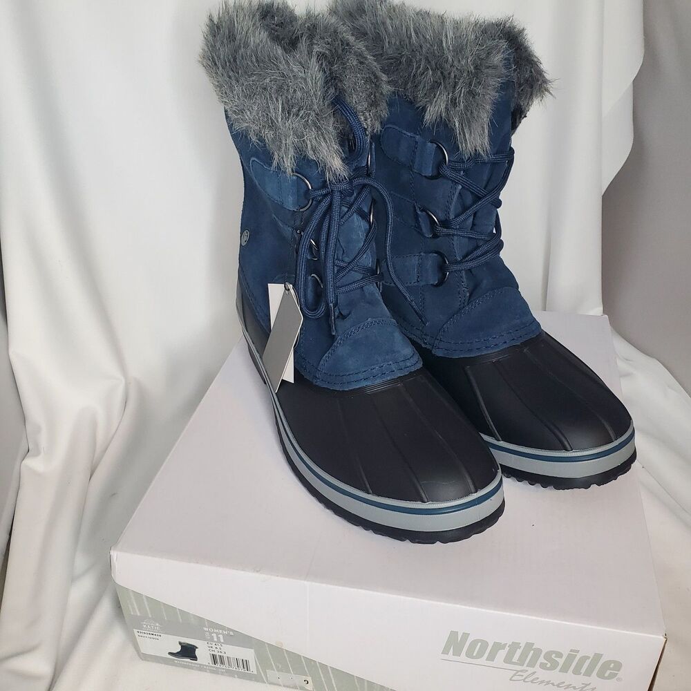 NWT Women's Snow Boots Navy Size 11 Northside Elements